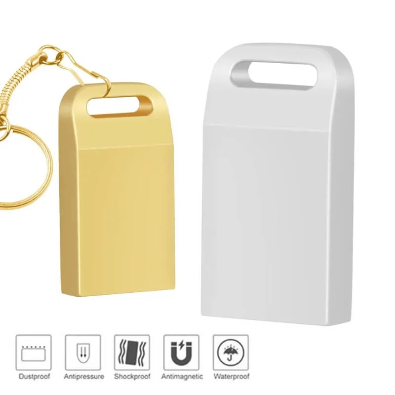 Plug&Play Mini Metal USB Flash Drives 2.0