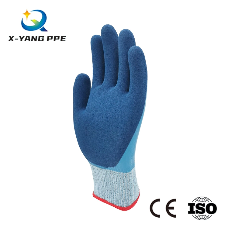 Fashion Abrasion Resistance Latetx Coated Gloves for Industrial, Agriculture, Chemical