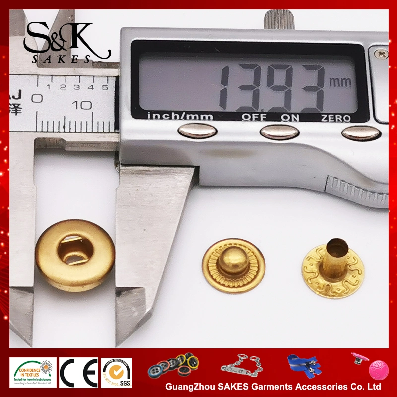 Wholesales 12mm & 14mm Brass Quality Snap Button Under 3 Parts