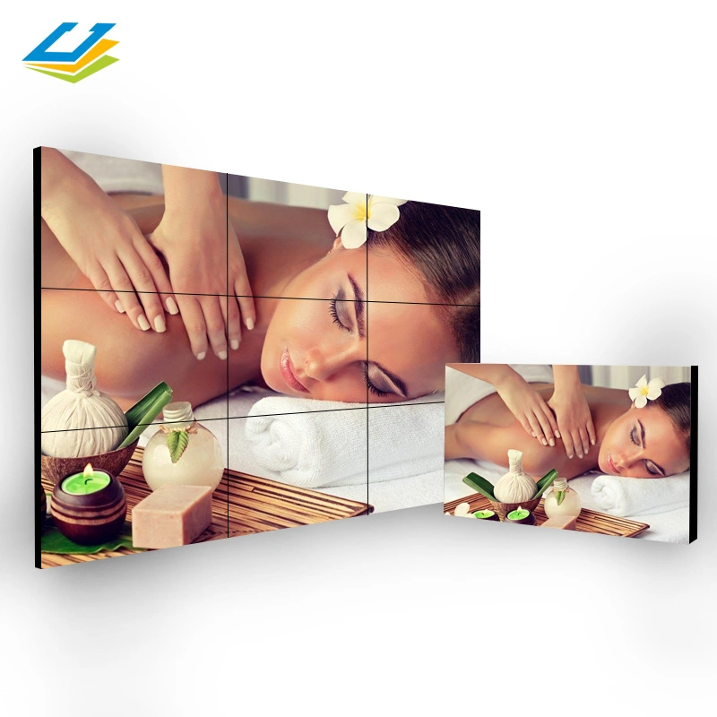 Floor Standing Splicing Advertising Screen 55 Inch 4K 3X3 LCD Video Wall