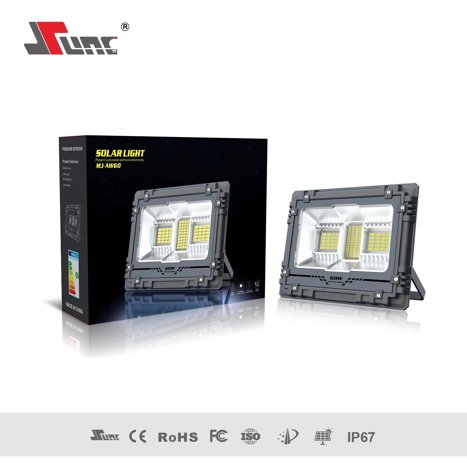 Chinese Manufacturer Sunc Solar Security Flood Light Wtih Remote Control