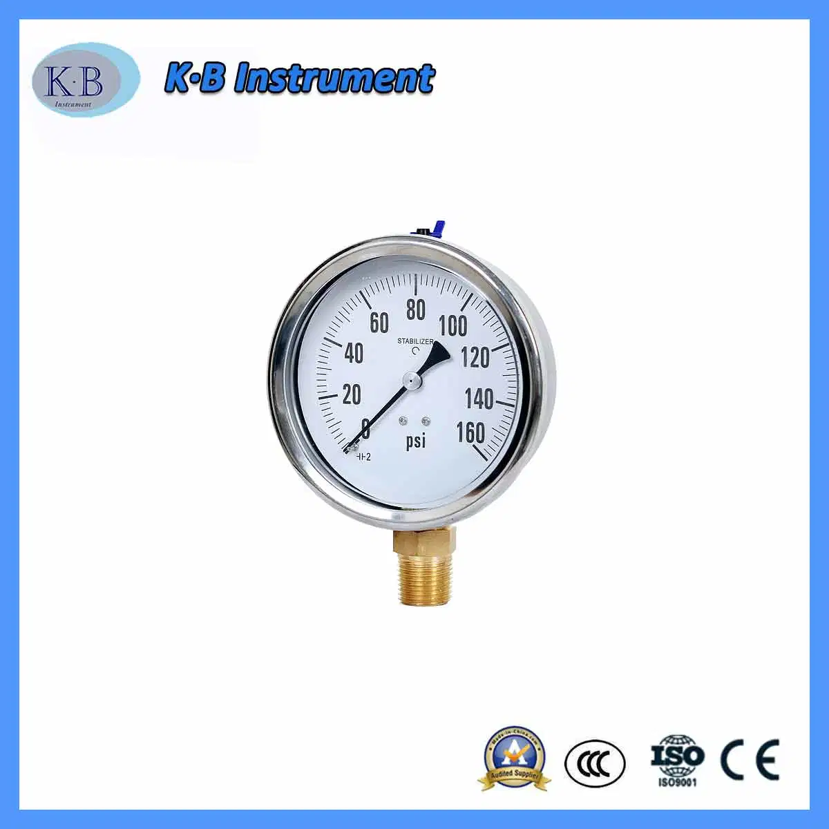 Good Price Cheap Stainless Steel Liquid Water Filled Pressure Gauge Meter