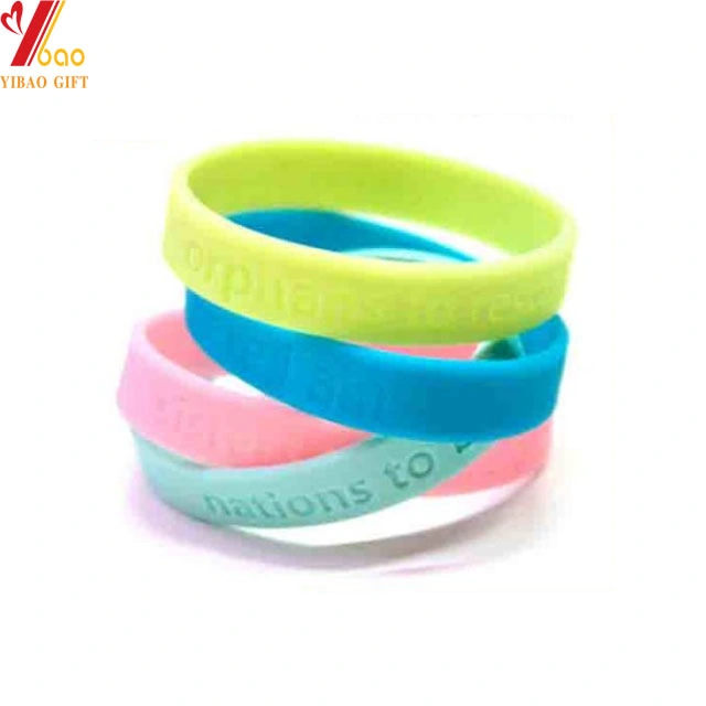 Fashion Silicone Wristband with No Minimum (XY-HR-103)