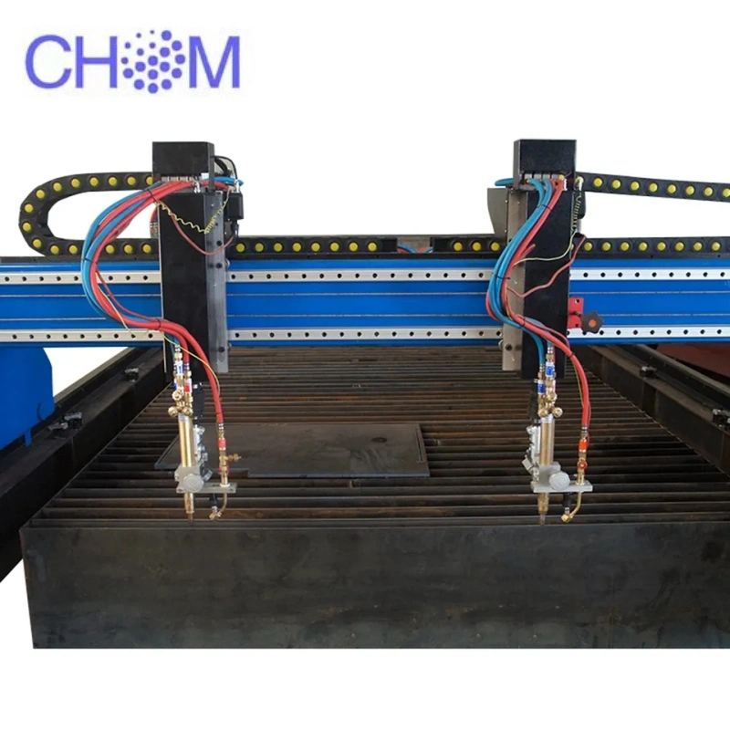 Láser de alta precisión de acero inoxidable aluminio CNC Máquina de corte con soplete de plasma