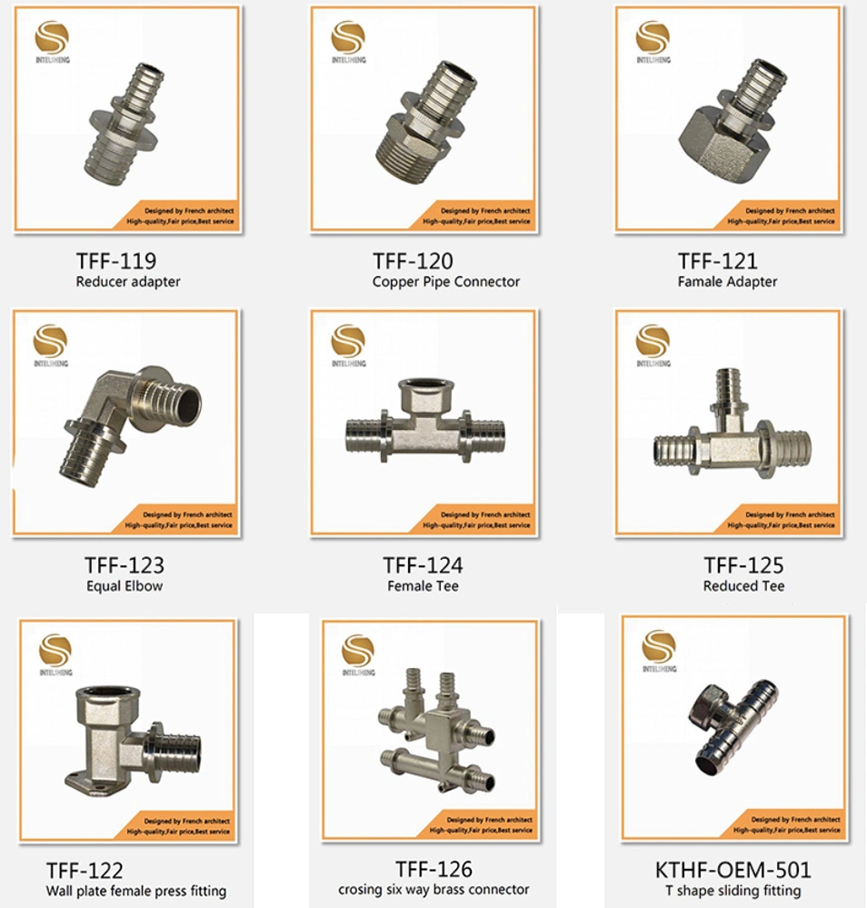 50% de desconto no cotovelo do tubo de latão 90 grau DN8 1/4", 1/8", 1/2" Pressione Aplicar a montagem (TFF-060-04)