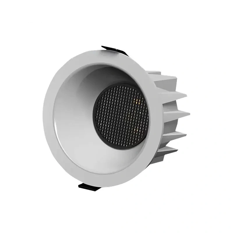 Antireflet COB LED étanches IP65 30 watt Downlight encastré fixe Carré lumière LED en aluminium vers le bas