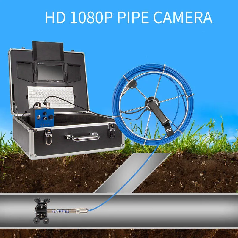 Teclado 512Hz Localizador 23mm diámetro 50m Alcantarillado inalámbrico por cable Drenaje de Borescope Alcantarillado Endoscopio Cámara Localizador de cámaras Alcantarillado de inspección de tuberías