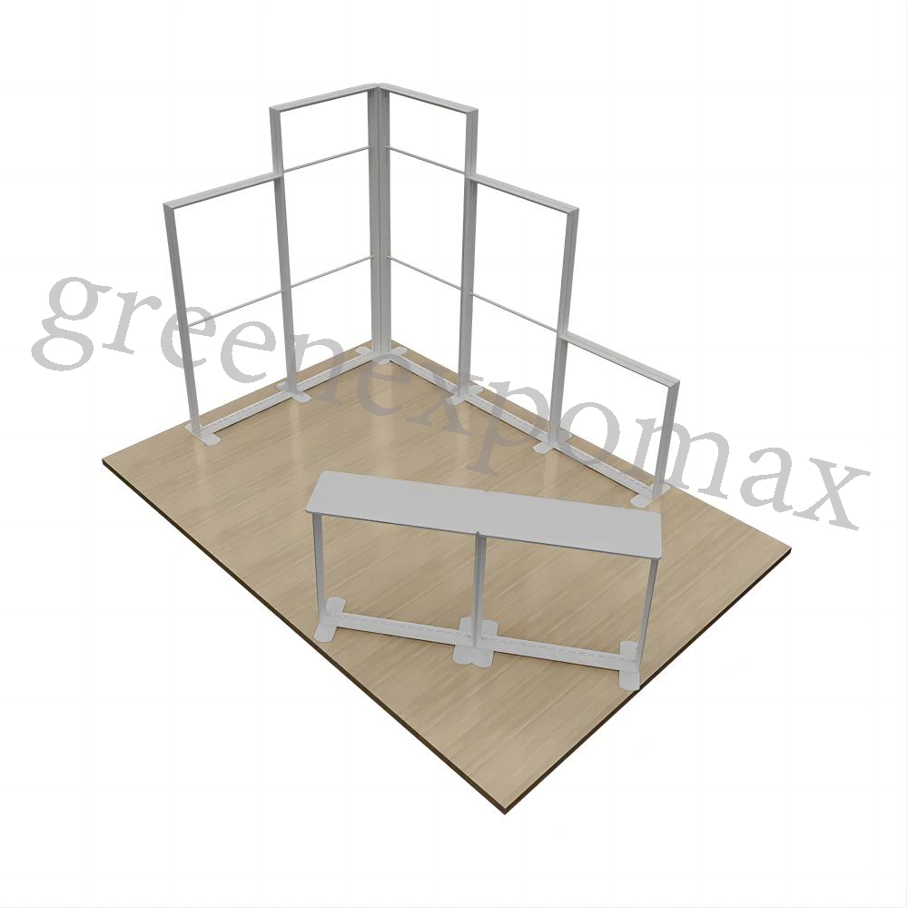 Soporte modular de tela con caja de luz de fondo de aluminio