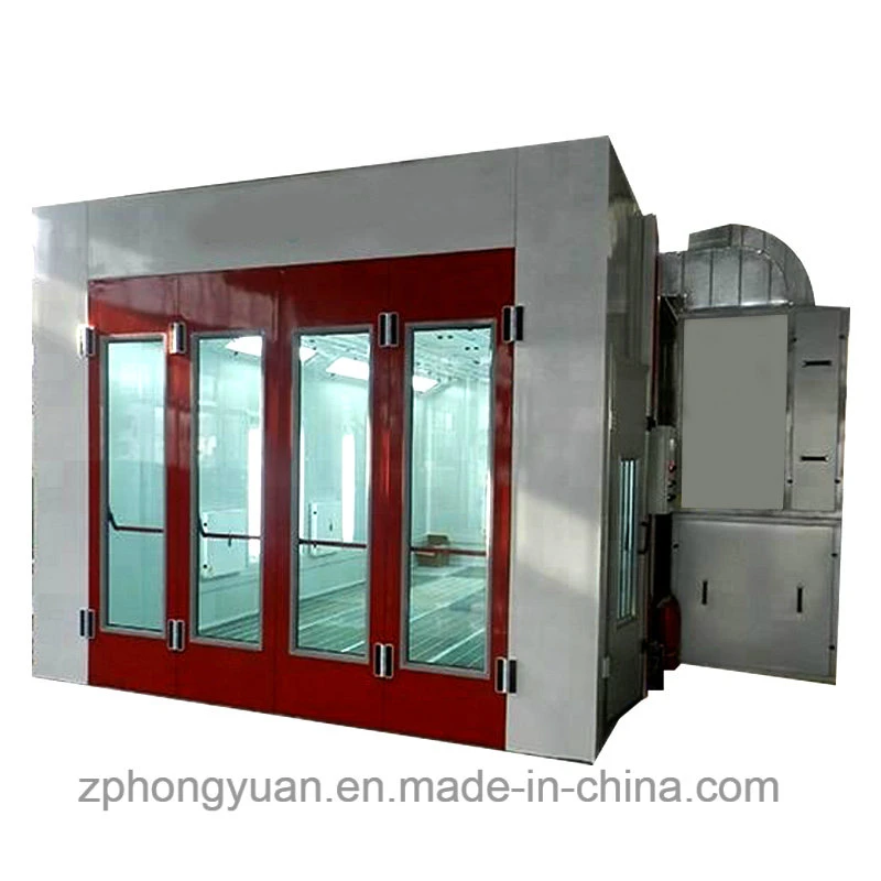 China Manufacturer Hongyuan Car Paint Oven Spray Booth with Italy Diesel Burner Tire Changer