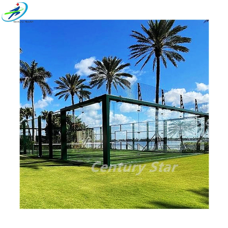 Équipement de tennis de tennis de padel de terrain professionnel Century Star avec Cage de clôture en acier