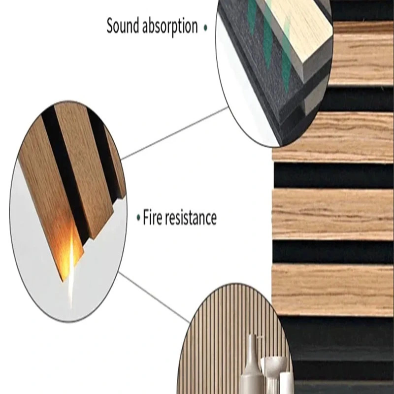 Paneles acústicos de madera de madera de madera de Akupanel MDF de mascotas a prueba de sonido