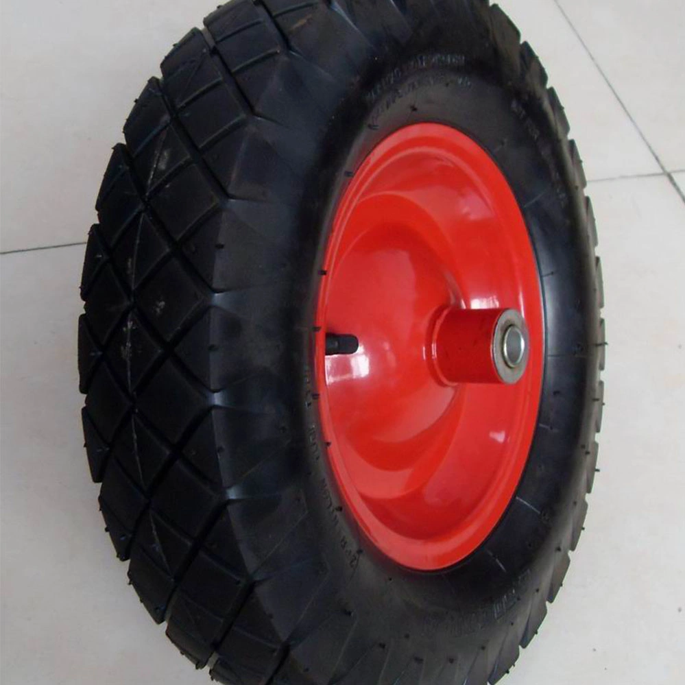 8 Inch 4.00-8 Air Pneumatic Inflatable Rubber Tire Wheel for Hand Truck Trolley Lawn Mower Wheelbarrow