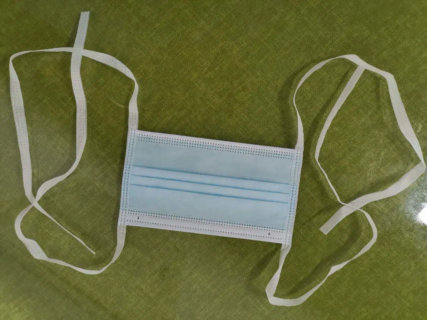 En14683 Disposable Surgical 3ply Tie on Face Mask with Strips