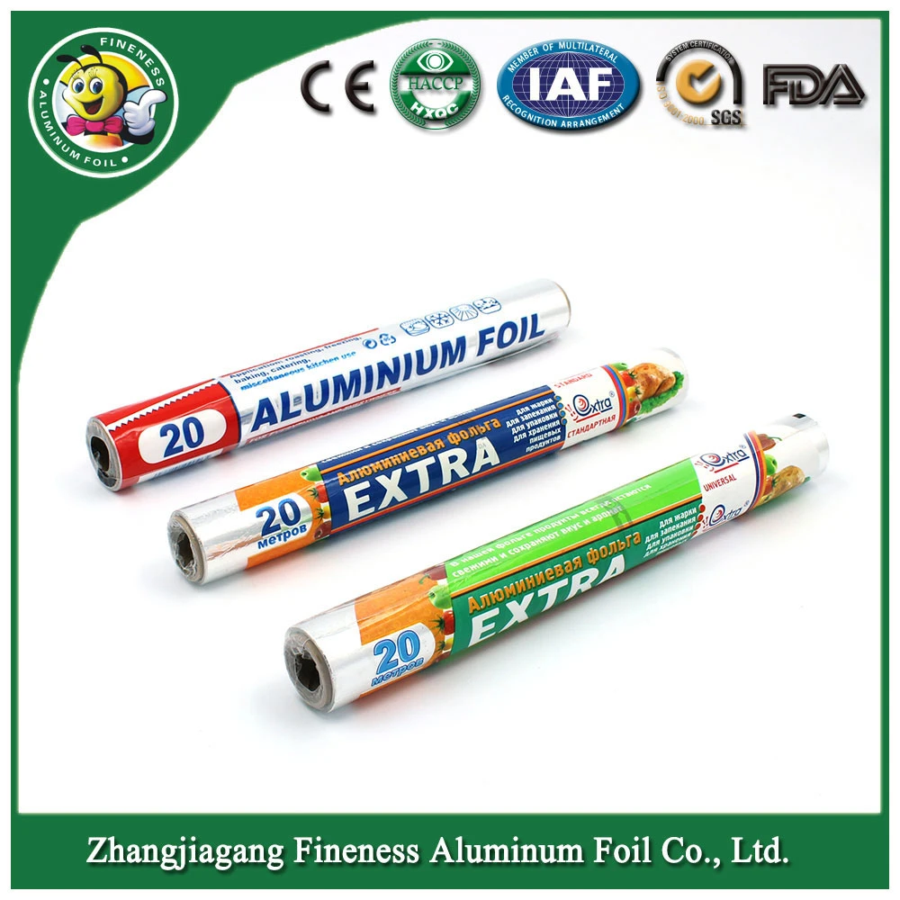 High quality/High cost performance Aluminum Foil with Shrink Film Packing Household Using Aluminium Coil Paper Roll