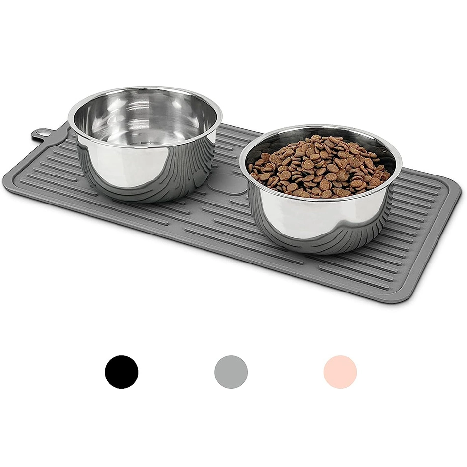 Custom Silicone Dog Slow Feeder Mat Water Proof Dog Bowl Feeding Food Water Mat Cat Pet Mat Pad