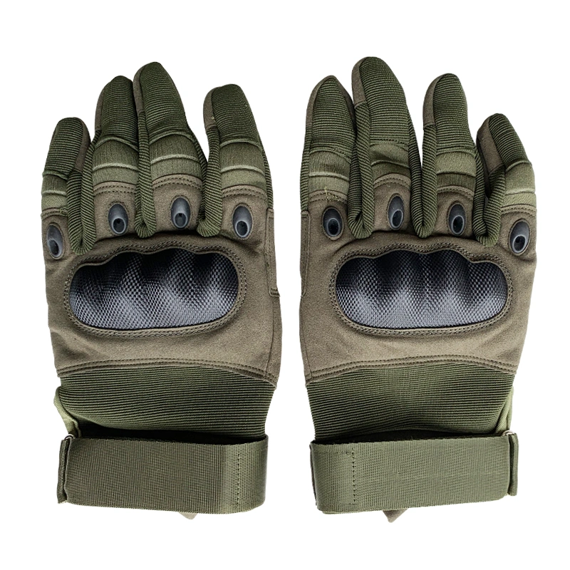 Screen Touch Leather Full Fingers Tactical Gloves for Military Army