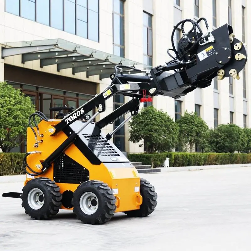 Mini Skid Steer Loader Wheel Hydraulic Mini Loader Loader Small Front End Articulated Factory Price for Sale Skid Steer Loader for Sale