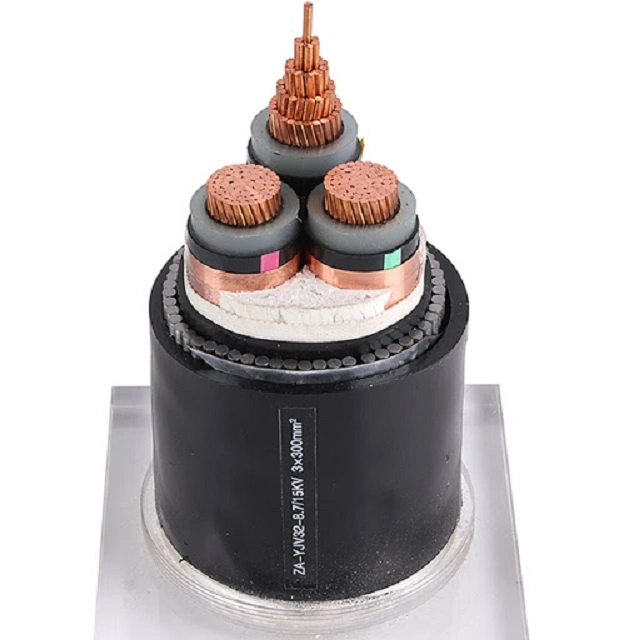 Mv 11kv 24kv 33kv XLPE Power Cable 3 4 Core 25mm2 Copper Steel Wire Armoured Power Cable