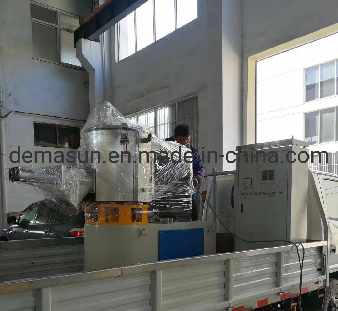 Automatic PVC Washing Powder Mixer Unit Horizontal or Vertical Hot Cold Mixing Unit Plastic Color Mixer Machine Plastic Mixing Equipment