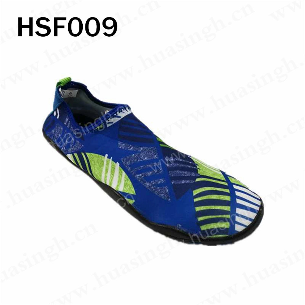 Zh, Quality Anti-Slip Jacquard Snorkeling Water Shoes for Unisex Barefoot Upstream Swimming Shoes Wholesale/Supplier Hsf009