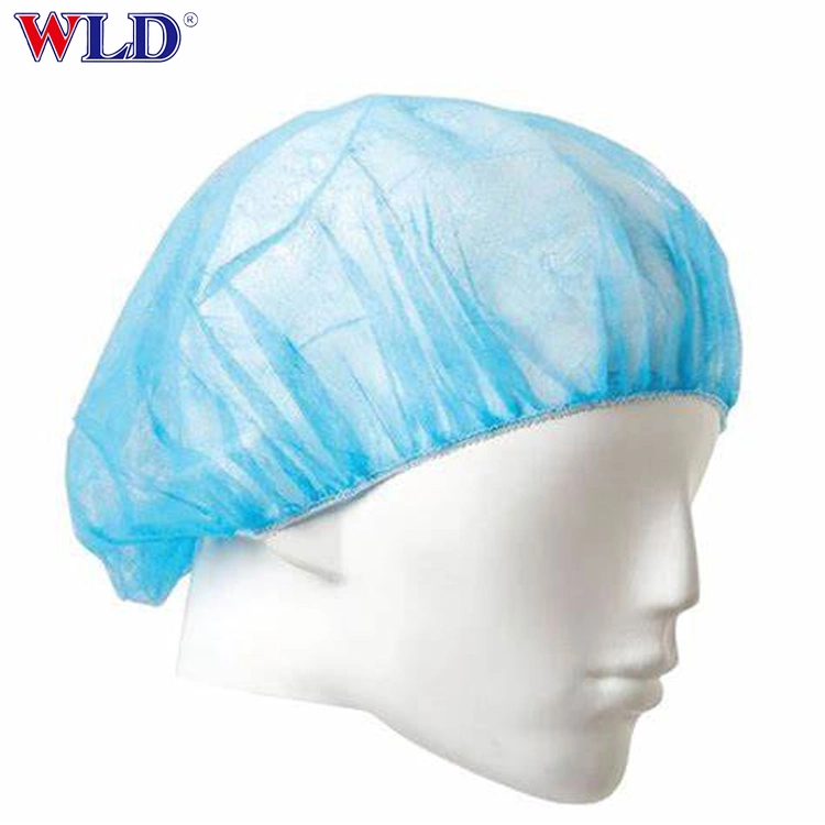 Disposable Head Cover Mob Bouffant Cap Non Woven Disposable Hair Nets