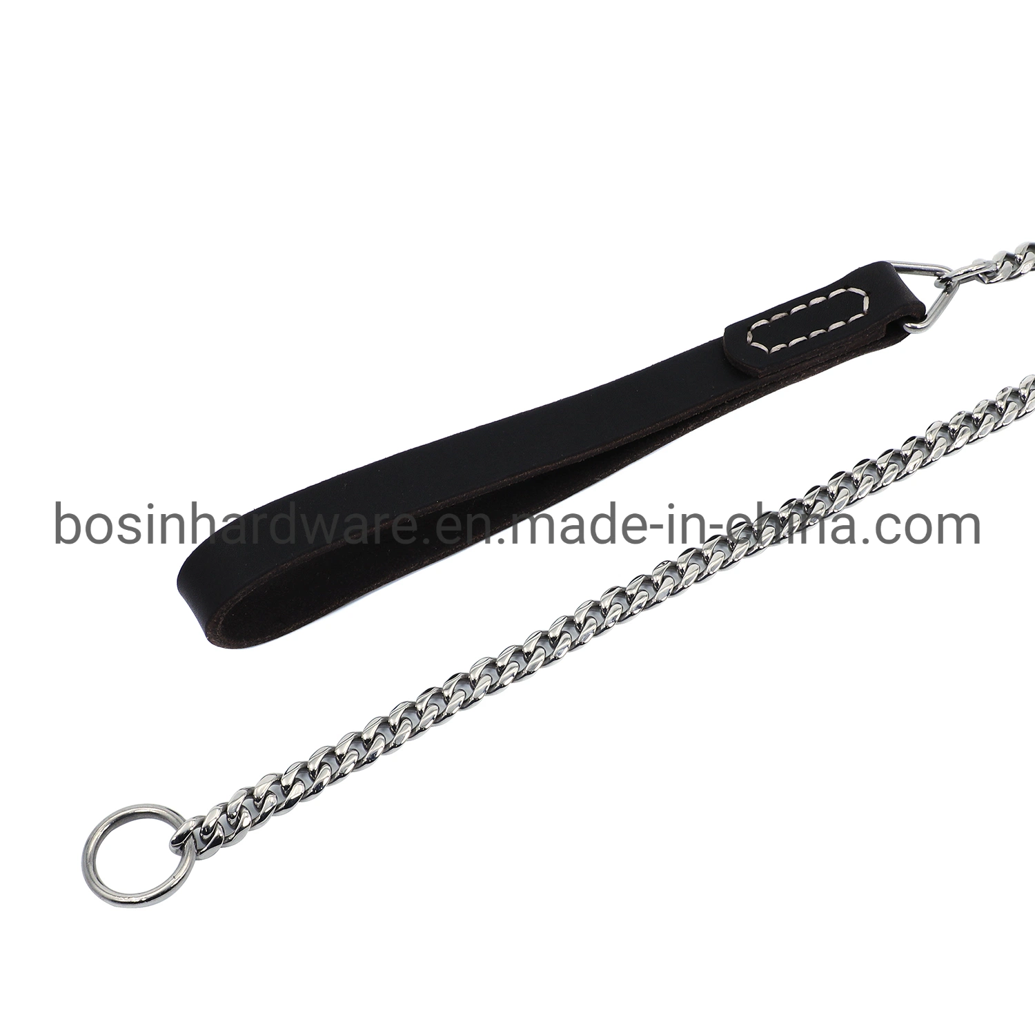 Gunmetal Stainless Steel Training Chain Pet Lead Leash