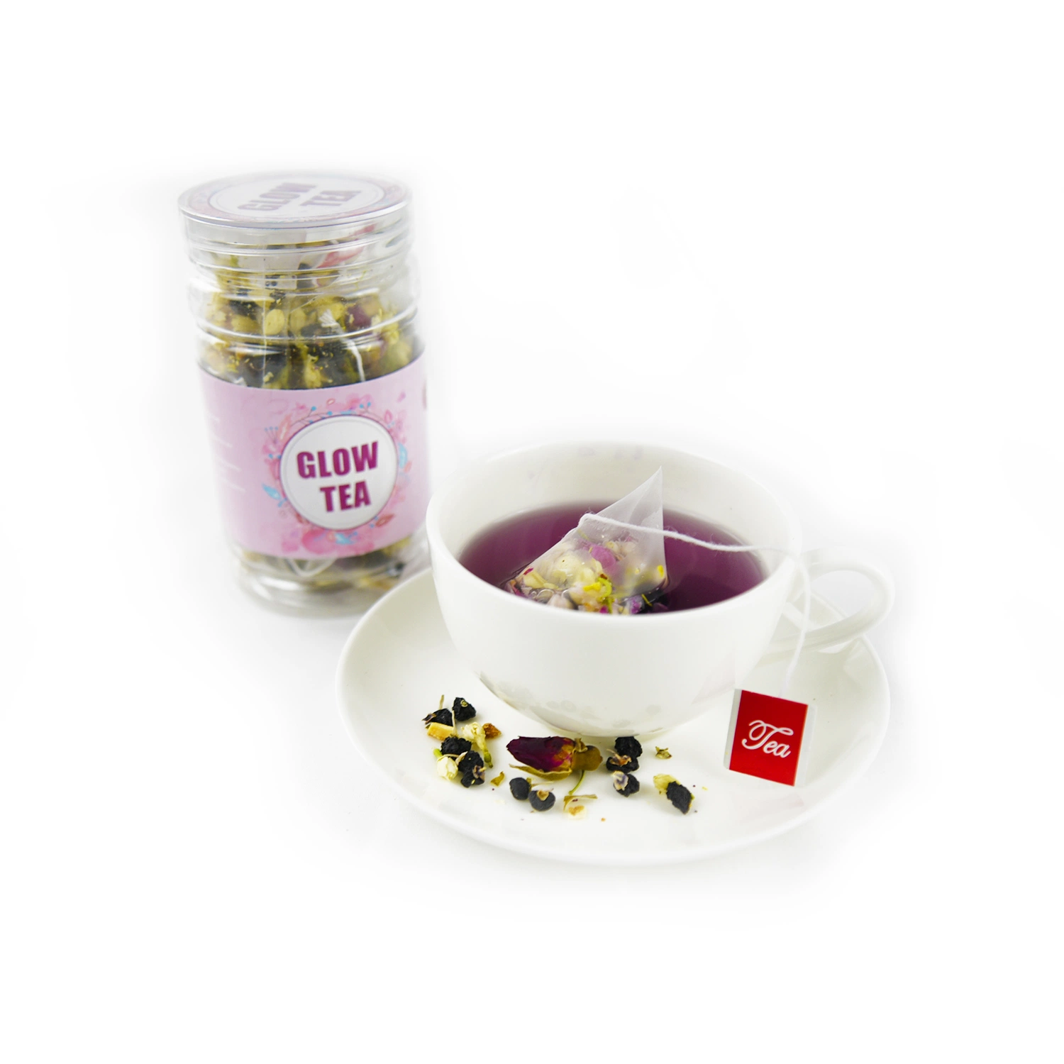 Free Design Herbal Glow Tea Skin Beauty Detox Healthy Daily Tea