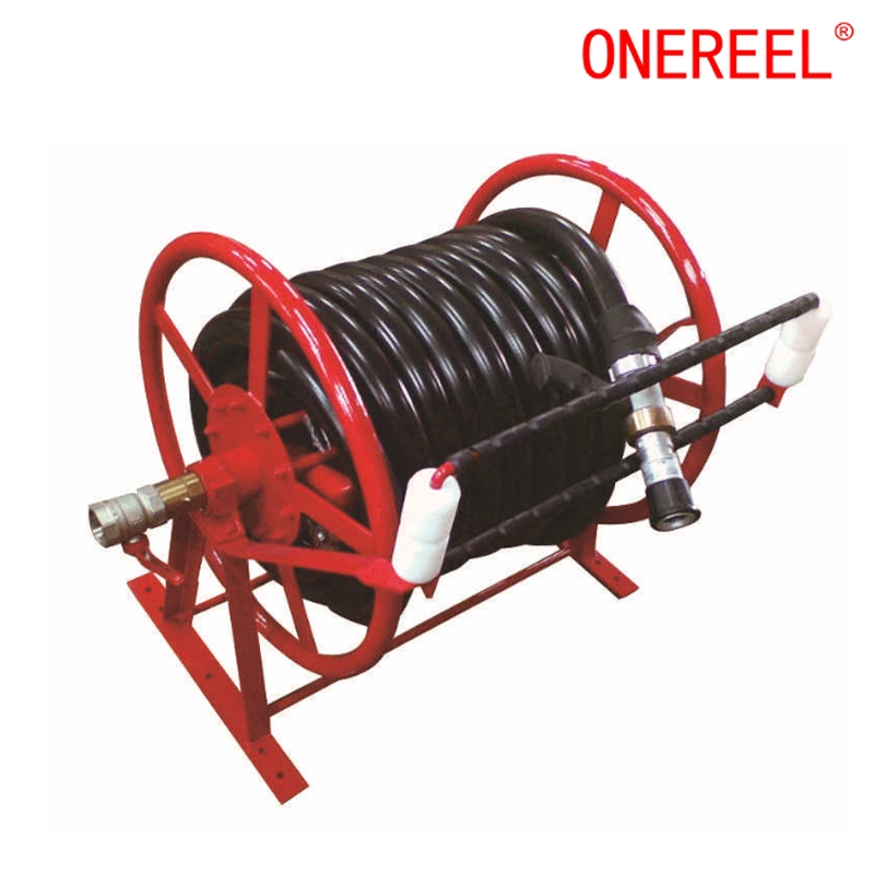 Large Premium Hand Self-Retracting Fixed Garden Hose Reel Drum