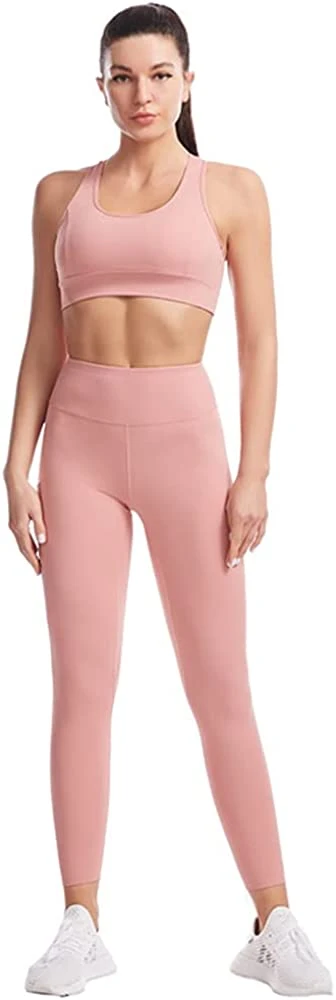 Gimnasio el desgaste de ropa deportiva ropa de Yoga 2 PCS para mujer