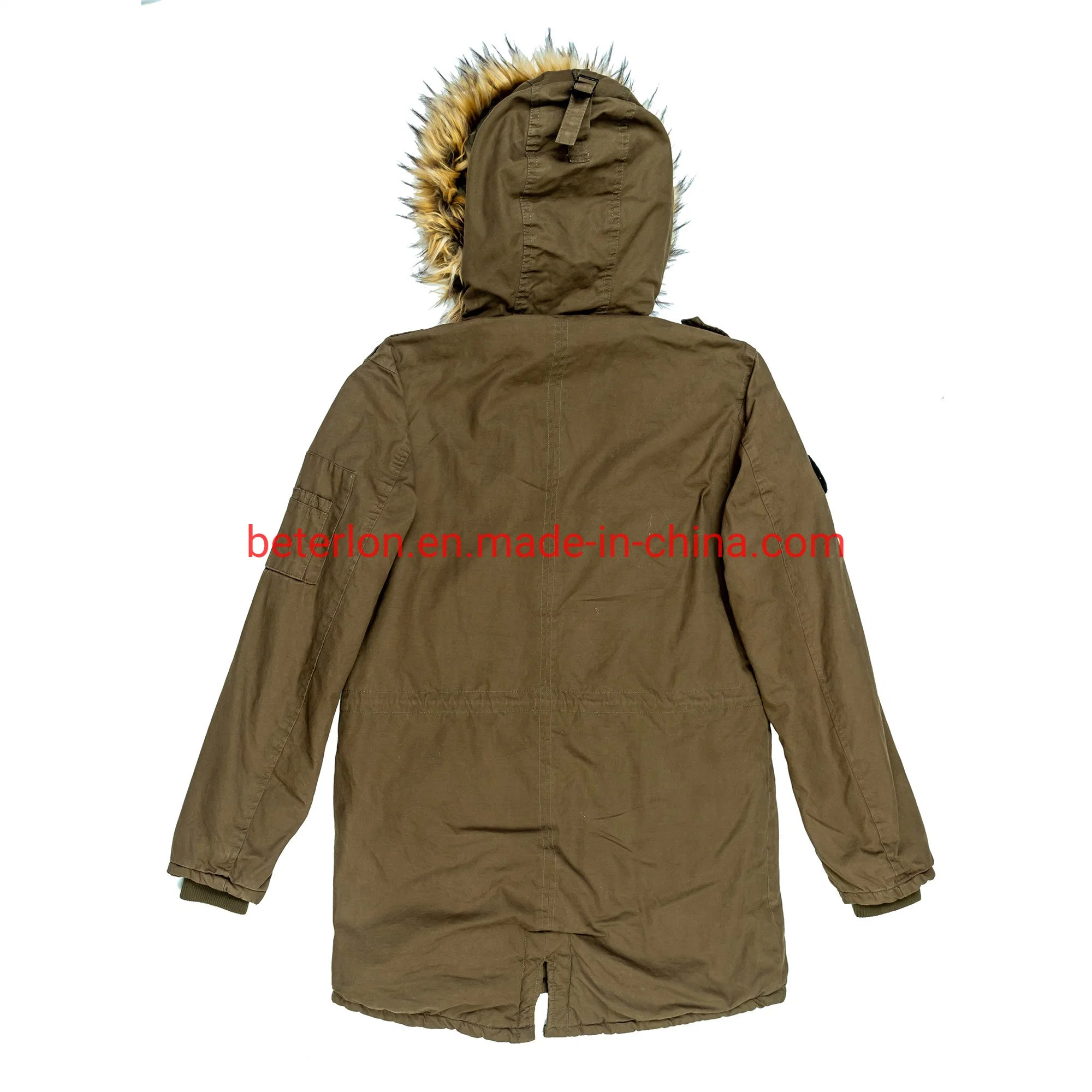 Ladies Winter Casual Washing Hooded Fur Cotton Coat/Jacket Women Parka