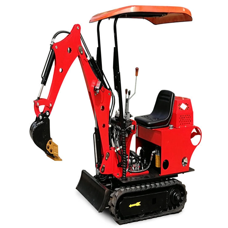 Garden Tools 0.8ton/1ton Mini Farm Excavator Micro Tracked Excavators with Accessories