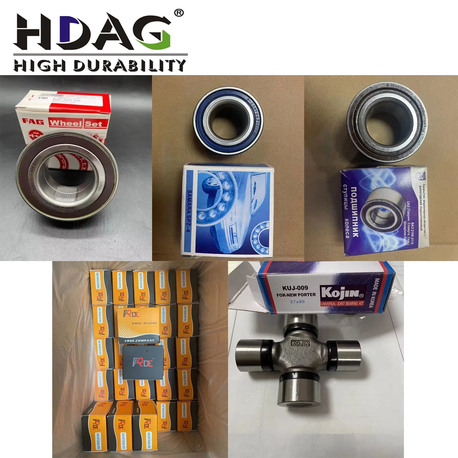 Hdag-Kreuzlager Spider Kit OEM Factory Kupplungsausrücklager Auto Radnabe Lager passend für Toyota Lexustacoma 4runner Avensis Vios Landcruiser Dyna Prado