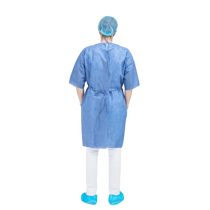 Hygienic SMS PP Fabric Patient Gown Scrub Suits Hospital Clothing