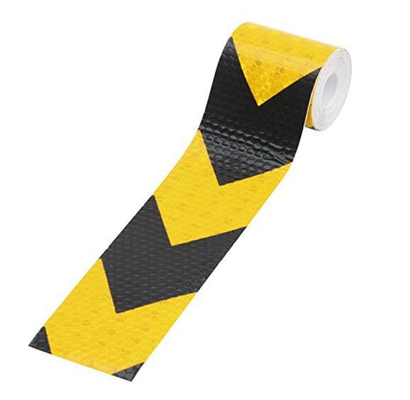 Multi Color PVC Arrow Sticker Reflective Conspicuity Safety Warning Tape for Trailers/Truck