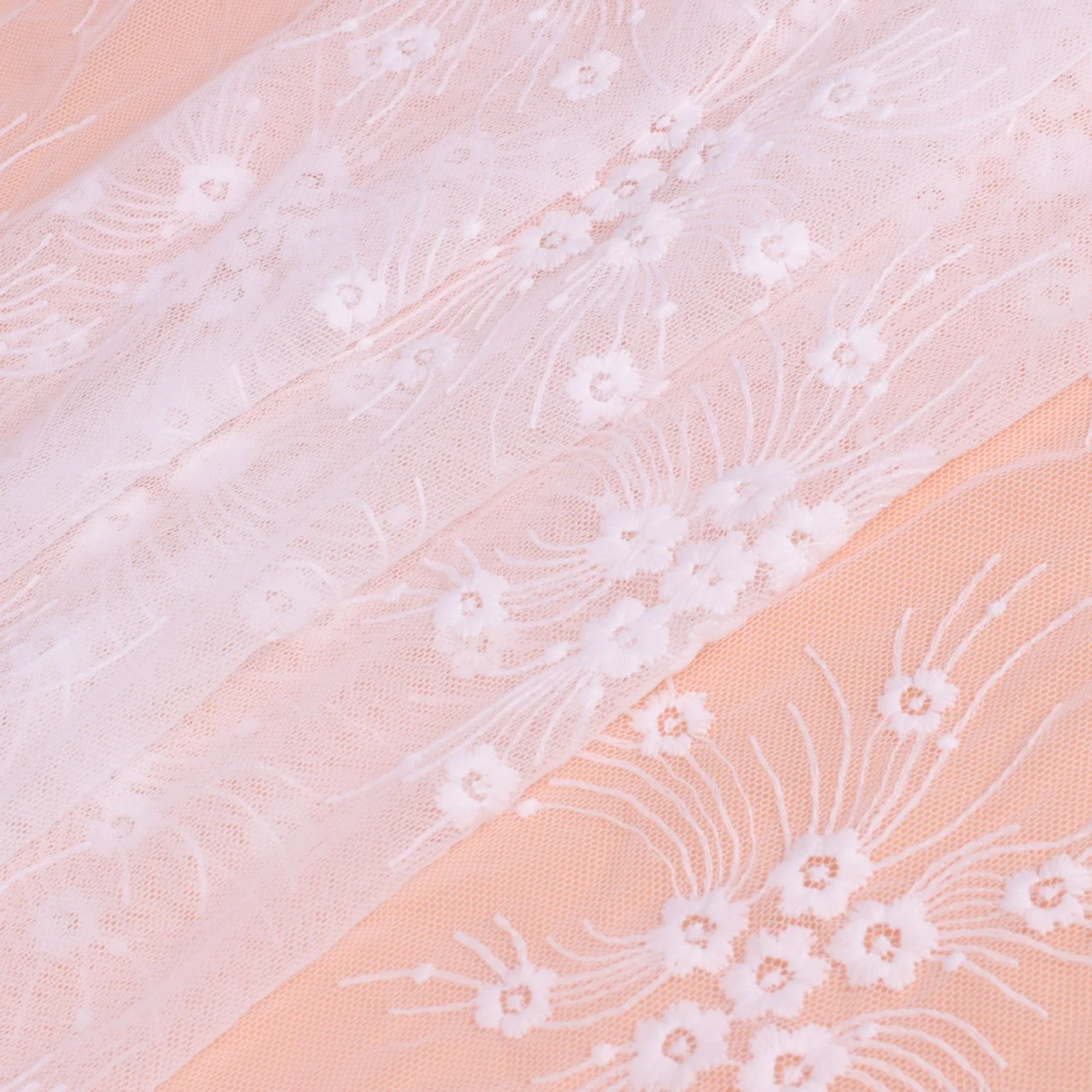 Full Embroidery Mesh Lace Milk Silk Fabric Water Soluble Clothing Accessories Spot