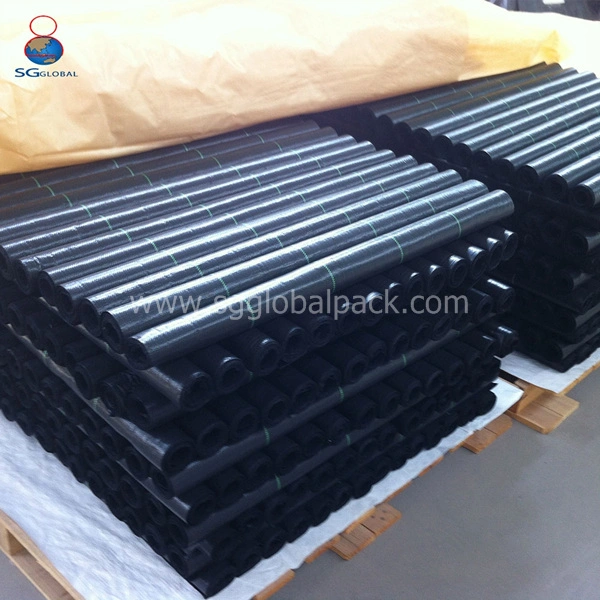 China Wholesale/Supplier High quality/High cost performance 6*300 Black PP Woven Weed Mat Ground Cover