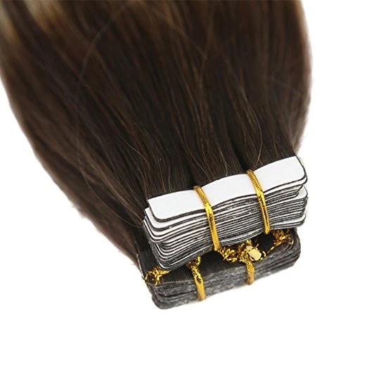 Aviva Tape in Human Hair Extension 20PCS 14inch Tape Hair Extension (AV-TP14-4/613)