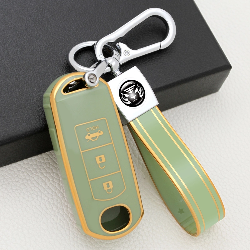 High quality/High cost performance Soft TPU 3 Buttons Car Key Cover for Cadillac