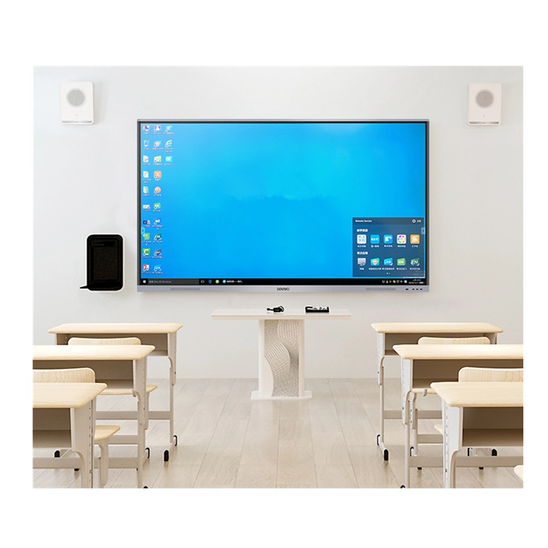 Tudo em Um 55 65 75 86 98 Polegadas Tela de Toque Interativa Smart Electronic Whiteboard Display Equipamento de Painel Plano para Conferência Sala de Aula Educação.