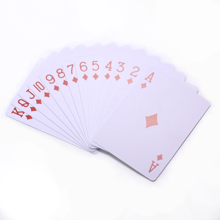 0.3 mm Thickness PVC Poker Cards Customized Waterproof Playing Cards Custom Printing