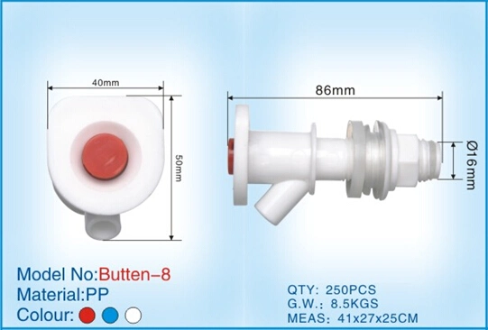 Nuevo diseño de material PP vino el grifo (Butten-8)