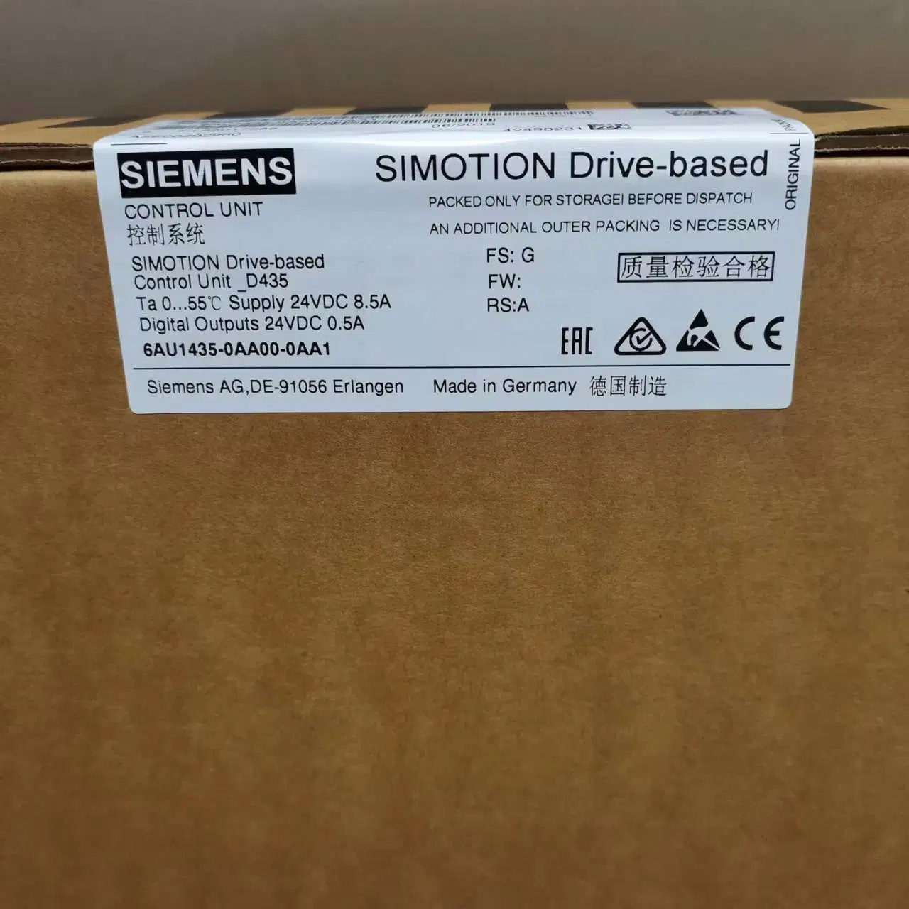 New 6au1435-0AA00-0AA1 Siemens Electronic PLC Motion Controller