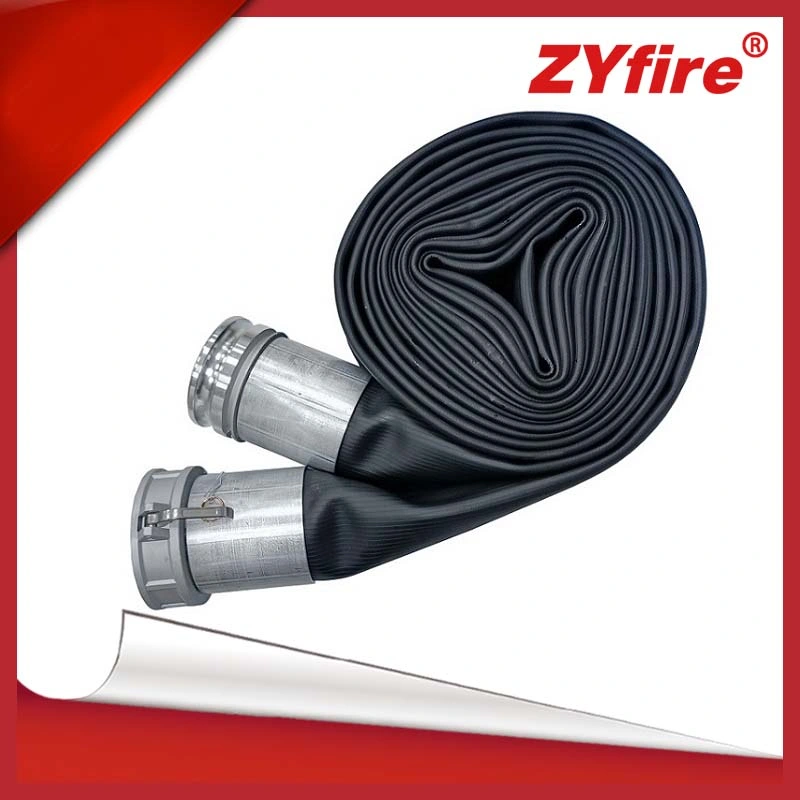 Zyfire 152 mm Nitrile Rubber Layflat Supply Hose for Agriculture Farm Irrigation Industrial Discharge