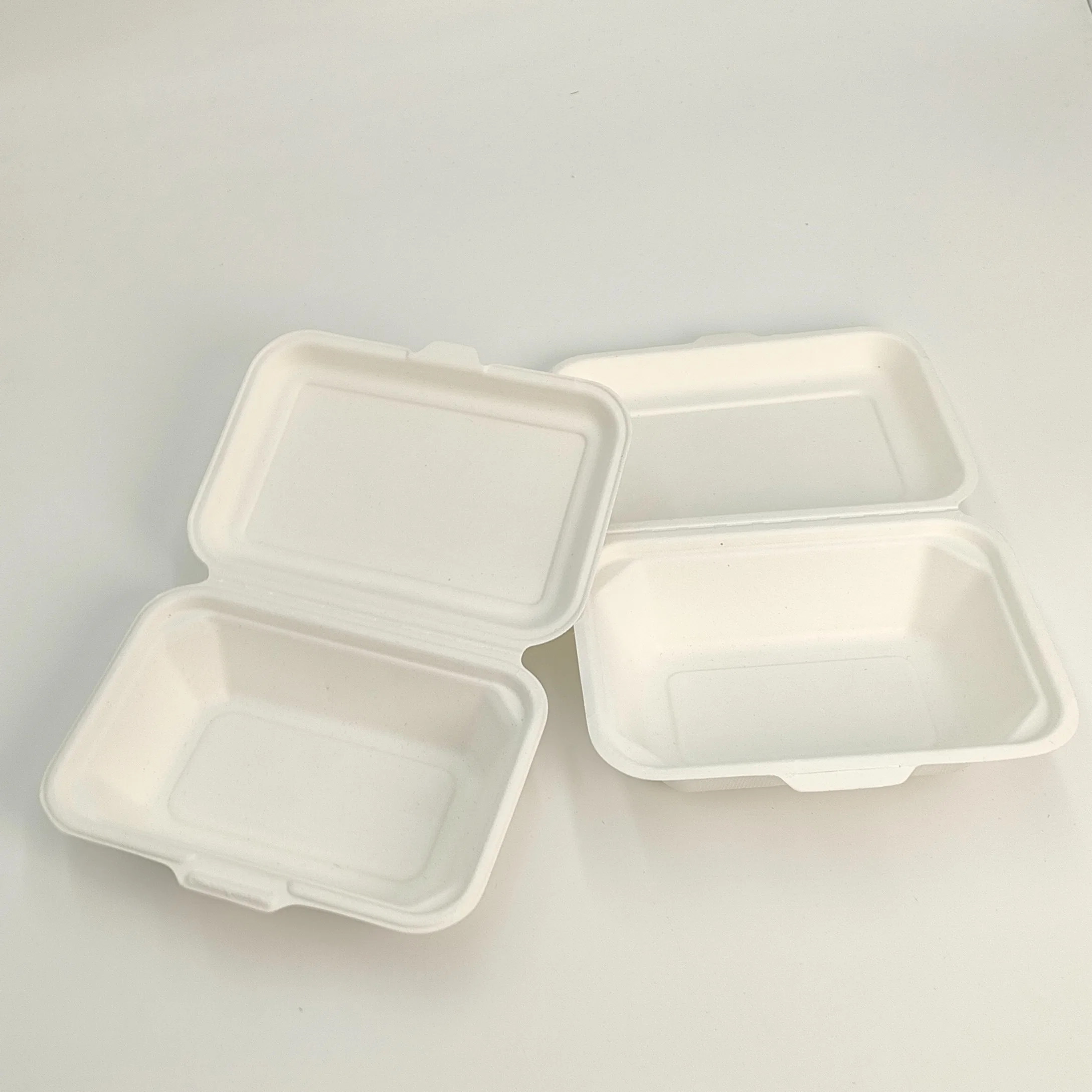 Eco-friendly Desposable bagazo Dinnerware azúcar Microondas Calefacción Caja de almuerzo segura