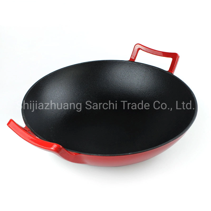 Iron Casting Pan Gas Cooker Chinese Wok