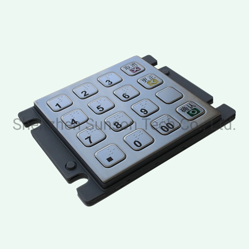 Anti-Riot Encrypted Pinpad for Unmanned Payment Terminals Kiosk