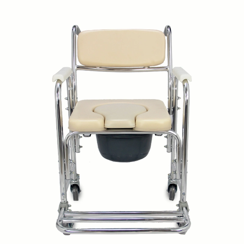 Mn-Dby003 Medical Equipment Aluminum Alloy Shower Toilet Chairs for Elderly Commode Chair