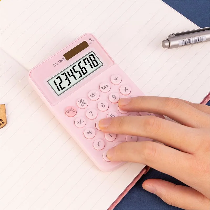 Étudiants Apprenant Mini Bureau Portable Calculatrice de Registre Financier