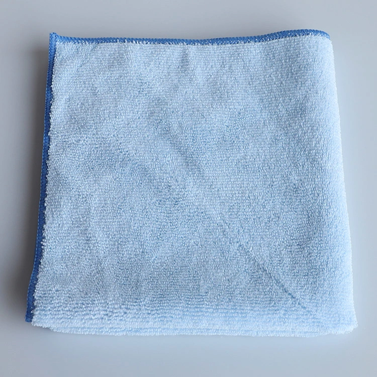 Household Usage Dry Clean Cloth Microfiber Cleaning Towel Cloth 16X16 Inch Support Custom Label Branded