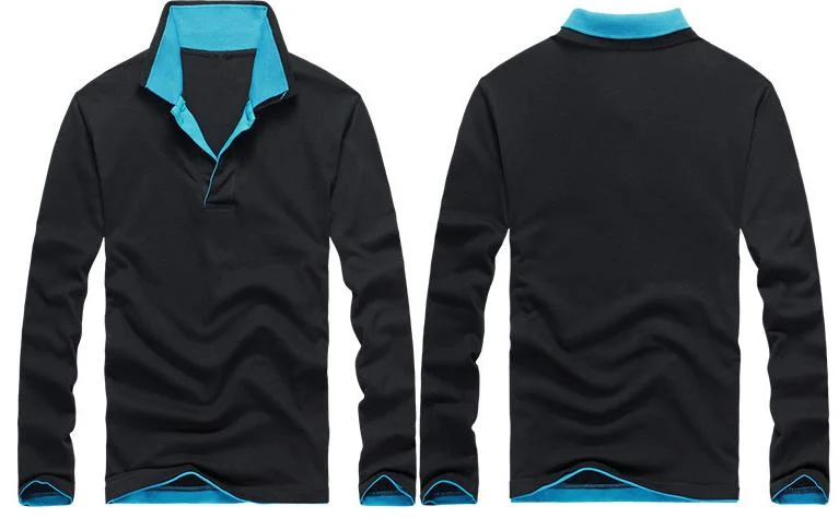 Fashion Long Sleeve Polo Shirts with Good Design